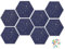 HyFanStr Felt Pin Board Wall Bulletin Board, Hexagon DIY Memo Board Notice Board with 20 Push Pins, Decorative Cork Board for Office Bedrooms