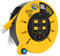 Camco Power Grip 30-Foot Extension Cord Reel with USB Charging Ports | Provides an Extended Length to Power Your Equipment and Devices | Features Multiple Built-in Power Outlets (55290), Yellow