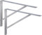 ALPENSTAHL Schwerlastwinkel [ATHENA] 2 Stück Regalwinkel I Tiefe 600 mm I Schwerlastkonsole Silber I Wandhalterung Regal Tragkraft 300 kg I Winkel Metall massiv | Metallwinkel 90 grad
