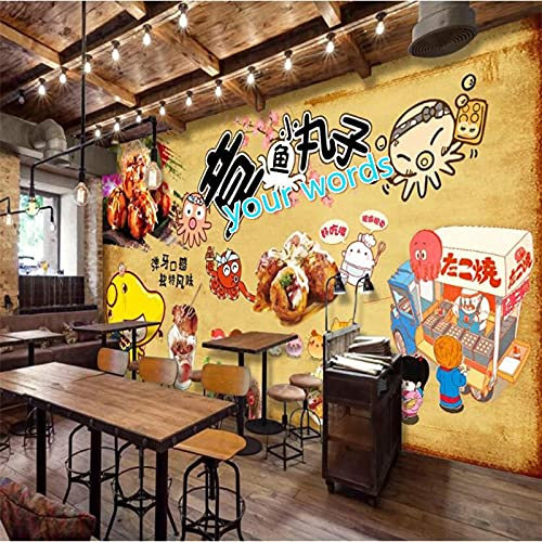MUMUWUSG Wall Mural - 3D Print Restaurant Japan Cuisine Sushi Wallpaper Mural Self-Adhesive Non-Woven Photo Wall Art Mural Living Room Bedroom Office Murals Wallpaper 460X280Cm
