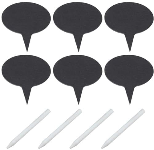 Angoily 6PCS Cheese Markers for Charcuterie Board, Board Plate Insert Card, Food Labels Signsfor Wedding Birthday Parties Dinner Food Cupcake Toppers