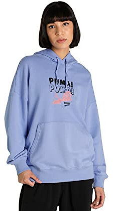 Puma Sudadera Polar Marca Modelo Downtown Oversized Graphic Hoodie TR