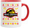 Acen Merchandise Mug avec inscription « Jurassic Park Christmas » - Tasse de Noël avec inscription amusante - Tasse à café humoristique avec inscription