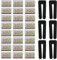 VGOL Set di 6 kit di bilanciamento della lama del ventilatore da soffitto kit di bilanciamento ventola inclusi 6 pezzi di clip ventilatore in plastica e 18 pezzi di metallo autoadesivo 3G peso