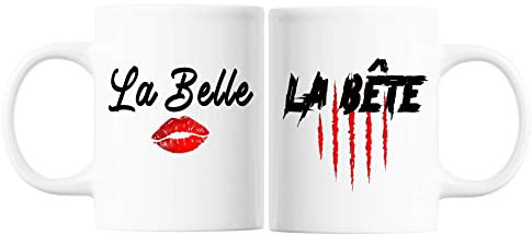 Mugs couple La Belle La Bête | Tasses Duo Amour