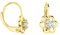 SOFIA MILANI - Damen Ohrringe 925 Silber - vergoldet/golden & mit Zirkonia Steinen - Blumen Ohrhänger - E1619