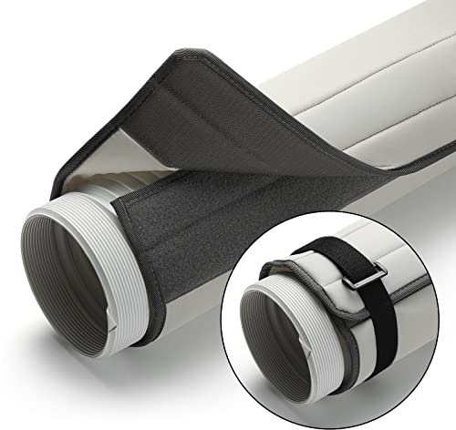 TURBRO Insulated Hose Cover for Portable Air Conditioner, Fits for 5 & 5.9 Diameter Exhaust Hoses, Washable Exhaust Pipe Dust, Vent Hose Cover with Adjustable Strips