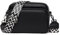 YILCER Crossbody Bag for Women, Small Genuine Leather Camera Handbag Wide Strap Ladies Cross Body Bag, Shoulder Purse with Adjustable and Removable Guitar Strap (A-Black)