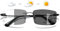 Lanomi Lesebrille Rahmenlose Photochrome Gleitsichtbrille Damen Herren Blaulichtfilter Randlos Intelligenter Selbsttönende Sonnen Lesehilfe Ultraleicht Titan Multifokal Brille Schwarz(Photochrome) 1.5