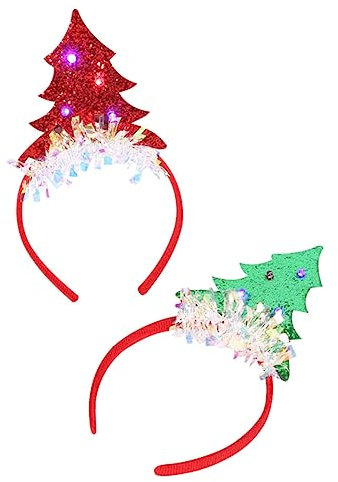 FOMIYES -stirnband Weihnachts-haarband Pailletten-baum-design Karnevals-party-kopfschmuck Zufällige Farbe