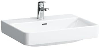 Laufen PRO S Waschtisch, 1 Hahnloch, ohne Überlauf, 600x465mm, H810963, Farbe: Weiß mit LCC Active
