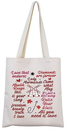Moulin Rouge Tragetasche Moulin Rouge Musical Tote Moulin Rouge Musical Merch Moulin Rouge Zitat, Rouge Tragetasche