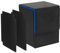Deck Box con due Piastra di Partizione,Deck Box Magic con Capacità di 100 Carte Collezionabili,Magnetic Flip Deck Box per Carte da Collezione MTG,TCG,Yugioh,Commander,Trading Card Games,Nero Blu