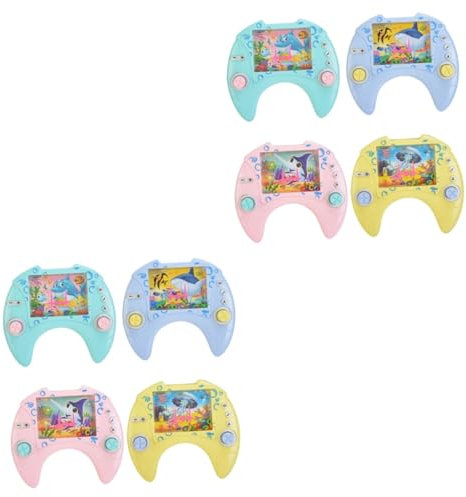 Abaodam 8 STK Ringspielmaschine Fish Ring Toss Wasserspiele Halloween- Retro-Handheld-wasserspiele Tragbares Wasserspiel Spielzeuge Kind Handlich Abs Spielkonsole