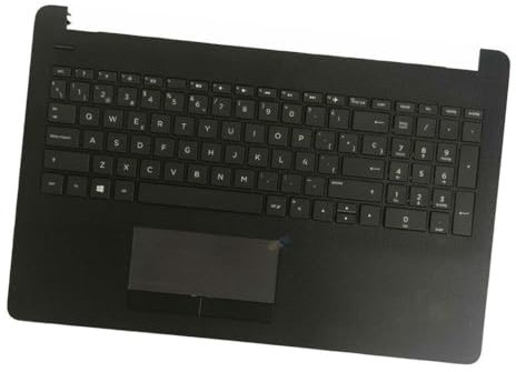 Teclado de Computadora Portátil Compatible para HP Pavilion 15-BS 15-BW 15T-BR 15T-BS 15Z-BW 250 G6 255 G6 256 G6 TPN-C129 TPN-C130 Español Funda de Palma Carcasa Negro