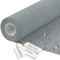 DreamRoots Segeltuch Wasserdicht - Polsterstoff Meterware Flachsimitation 160 cm breit - Wasserabweisender Stoff 220 g/m2 600D - Markisenstoff Wasserdicht Meterware Light grey 5M