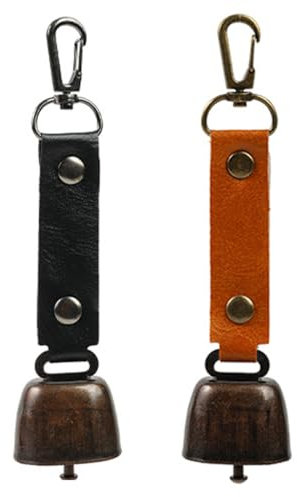 GNHG Metall Kuhglocke,2 Stück Magnetischer Schalldämpfer Glocke Klein,Vintage Mini Kuhglocke Anti Verlust Glocke,Metall Vintage Mini Kuhglocke Glocken
