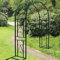 wanghaiyanBD Rostfreier Gartenbogen aus Metall, Rosenbögen, Breite 140 cm, 180 cm, 220 cm, 260 cm, 300 cm, 340 cm, robuste Garteneingänge, Dekoration, Rankgitter für Kletterpflanzen