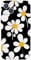 Berkin Arts Compatible with iPhone 13 Polycarbonate Glossy Daisy Case Design Daisy Pattern Hard Protection Anti-Scratch Elegant Black