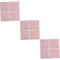 Lurrose 12 Stück Patchwork Gruppe Bastelviertel Patchwork Quiltstoff Nähen Bastelstoff Tasche Quiltstoff Quiltstoff Quiltquadrate Weihnachtssteppstoff Baumwolle Rosa