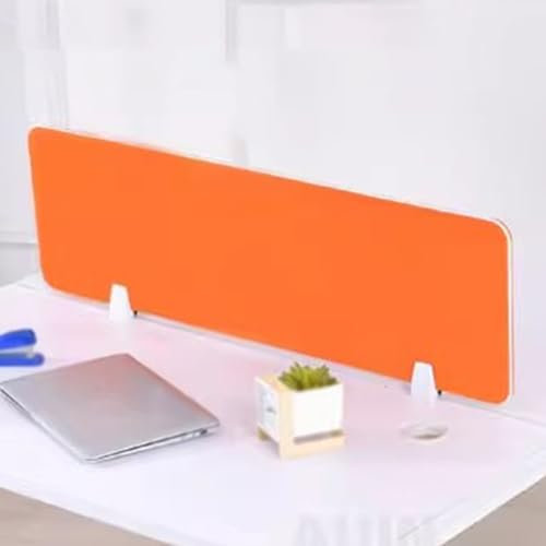 Lot de 4 panneaux acoustiques amovibles pour réduire le bruit et les distractions visuelles, orange, 80 x 30 cm