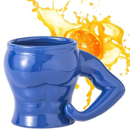 Taza de café divertida, taza de café única, hombre musculoso, cerámica, decoración de mesa, taza de agua para leche, café, zumo, agua, té, cerveza, vino, whisky