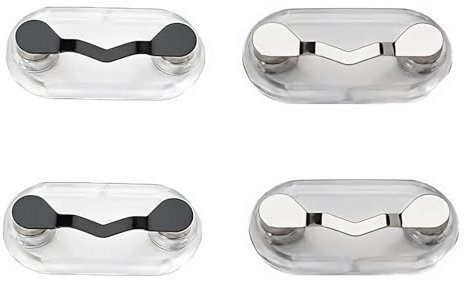 Iouaer Magnetischer Brillenhalter, 4er-Pack Magnetnadeln, Nadeln für Kleidung, Hemd, Magnet-Ausweishalter