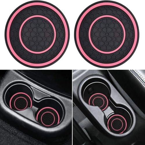 HJKJNBF 2 Pcs Caboteur de Tasse Voiture, pour Fiat 500 500C 500X 500L Panda Bravo Punto Tipo Stilo Car Coaster Gobelets Automobiles Porte-Gobelets Accessoires,H