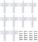 10 Pcs Soft Close Dampers, with 20 Pcs Stainless Steel Screws, Built-in Elastic Design Soft Close Hinges,Damper for Kitchen Cupboards Reduces Damage for Kitchen Cabinets, Wardrobe Doors, Furniture