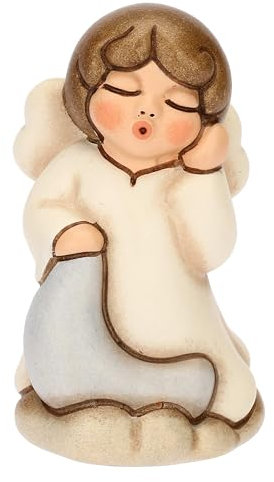 THUN - Angelo sonnellino - Tenerezza - ceramica - Collezione Angeli - 4.1 x 4.2 x 7 cm