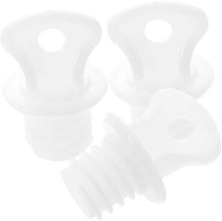 TOBBOMEY 3stücke Wärmflaschen-verschlussstopfen Aus Kunststoff Wärmflaschen-verschlusskappe Auslaufsicherer Stopfen Für Wasserflaschen Ersatz-wärmflaschenstopfen Passform Für Warmwasserflas