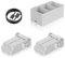 Homesuit Mini 3 Battery 2 Pack with Charging Hub, 3850mAh 7.38V Intelligent Flight Battery for DJI Mini 3 / Mini 3 Pro Drone