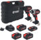 18V Cordless Drill & Impact Driver Twin Set – 4.0Ah & 1.3Ah Batteries + Extra 2 x 4.0Ah Batteries