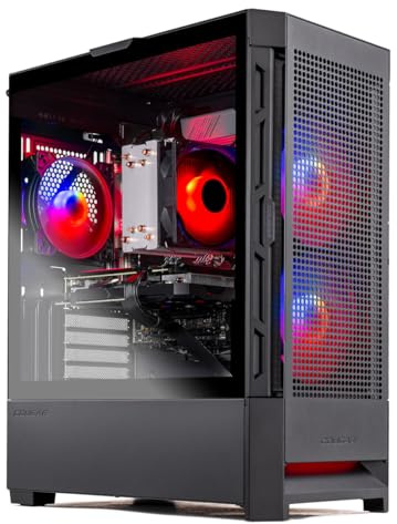 Skytech Gaming Blaze4 Mini Gaming PC AMD Ryzen 7 7700X 4.5GHz, NVIDIA RTX 5060, 1TB Gen4 NVMe SSD, 32GB DDR5 RAM 5600, 650W, Gold, PSU, WLAN, Win 11, Computer