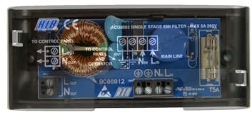FILTRO DI RETE SINGLE STAGE EMI FILTER- MAX 5A 260V RIB ACG8092