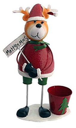Gall&Zick Blumentopf Pflanztopf Übertopf Topf Figur Weihnachten Elch Rentier Dekoration