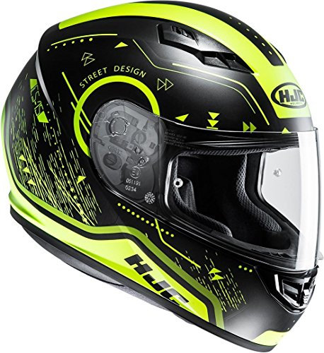 HJC Helmets HJC CS-15 - SAFA / MC4HSF - Integralhem/Sporthelm/Motorradhelm, GröàŸe:XXL 10197411, Schwarz Matt/Gelb, XXL (63/64)