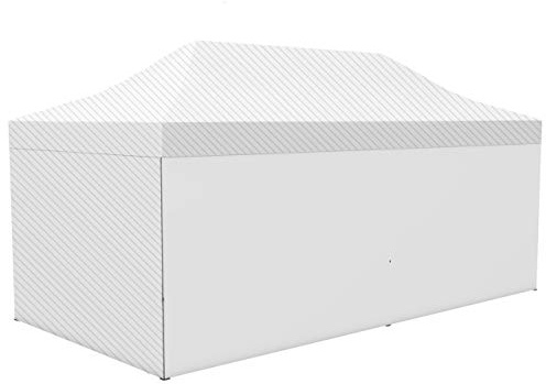 Vispronet Zeltwand (Vollwand) für Profi Faltpavillon/Faltzelt Basic, Select & Eco (3m x 6m, Weiß)