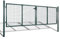 Festnight Metall Gartentor 306 x 125 cm mit 3 Schlüssel | Gartentür Zauntür Hoftor Gartenpforte | Gartenzaun Tür aus verzinktem Stahl Grün