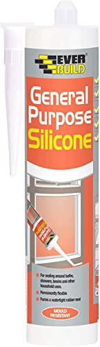 General Purpose Silicone - Multi-Purpose Silicone sealant - 310ml (3, White)