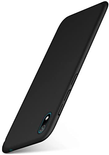 moex für Huawei Y5 (2019) Hülle Ultra Dünn, Schutzhülle mit erhöhtem Kameraschutz, Slim Cover Hardcase Backcover, Dünnste Handyhülle Minimalistisch Alpha Case, Matt Schwarz