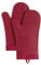 KitchenAid Ribbed Soft Silicone Oven Mitt Set, 7x13, Passion Red