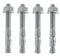 M12 x 120mm Pallet Racking Floor Concrete Ground Anchor Fixing Bolts Bolt (10)