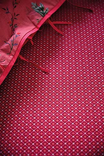 Pip Studio Spannbettlaken Startile Light Farbe Rot, Größe 100x200x25