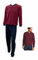 Enrico Coveri Pigiama Uomo Invernale, Pigiama Uomo in Caldo Jacquard, Pigiama Uomo Felpato, Caldo e Confortevole, Pigiama Uomo Invernale (M, 2070 Bordeaux)