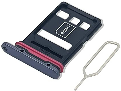 Eonpam SIM Kartenrahmen für (Huawei P40 Pro) Originale Qualität Ersatz Karten rahmen Inkl SIM Kartenschlitz Pin(Schwarz)