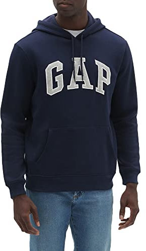 GAP Sudadera con Capucha de Forro Polar para Hombre, Tapiz Azul Marino, Large