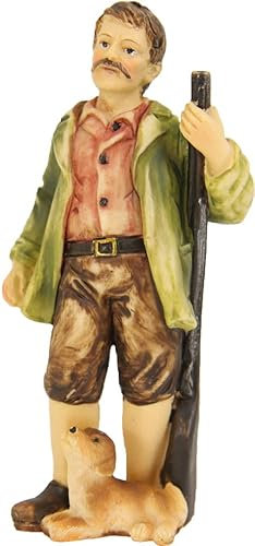 Dekoprojekt Krippenfigur Jäger mit Hund