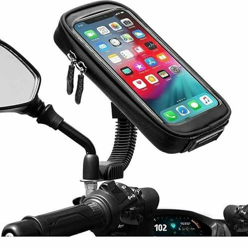 bwoo Supporto Cellulare Impermeabile Porta Smartphone Universale Moto Scooter Borsa Touchscreen Stand 360° ZJ111