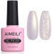 AIMEILI Gel Nagellack Pearl Effekt, Transparent Pearl Shimmer Glänzend Glitzer Gel UV LED Soak Off Pearl Gel Polish - (168) 10ml